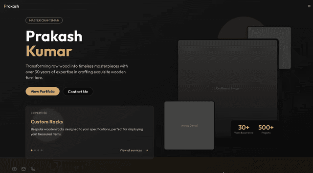 Furniture Craftsman – Artisan Portfolio